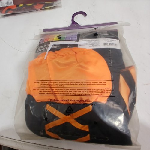 2PC WOMENS CANDY CORN WITCH COSTUME - SMALL (4-6) - ORANGE AND BLACK image 3