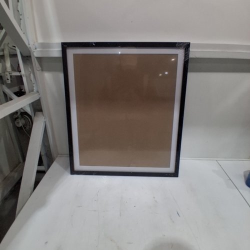 PICTURE FRAME WITH PLEXIGLASS - 22" X 24" - BLACK FRAME image 2