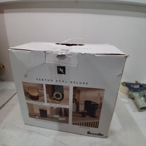 BREVILLE NESPRESSO VERTUO POP+ DELUXE COFFEE & ESPRESSO MACHINE - MATTE BLACK/GOLD (MODEL: BNV125MTB1BUC1) image 5