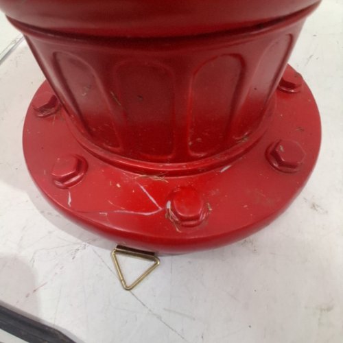 WMOOL FAKE FIRE HYDRANT LAWN DECOR - 17.5" - RED/SILVER image 4