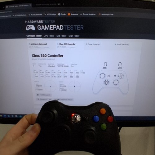 2PK JAMSWALL WIRELESS BLUETOOTH GAMEPAD CONTROLLER FOR XBOX 360 - BLACK (MODEL: 8652) image 2