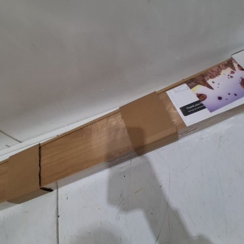 2PK FLYJOE PICTURE LEDGE FLOATING SHELVES - 48" - NATURAL WOOD BROWN (MODEL: FL-MDB06-2P) image 4