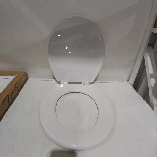 CENTOCO ROUND CENTOCORE MOLDED HEAVY DUTY TOILET SEAT - 17" - WHITE (MODEL: DS700-001) image 2