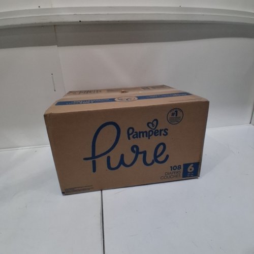 108PK PAMPERS PURE 100% LEAKPROOF DISPOSABLE DIAPERS - SIZE 6 (35LB - 108LB) image 3