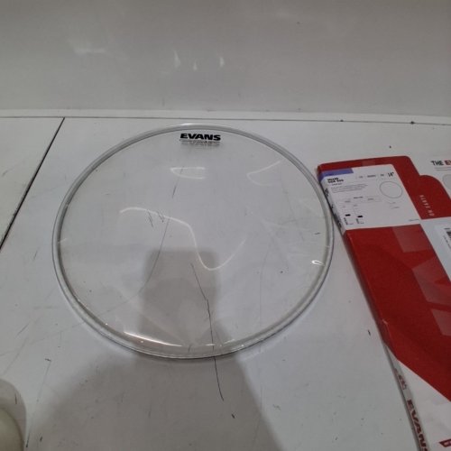 EVANS CLEAR 500 SNARE SIDE DRUM HEAD - 14" - CLEAR (S13R50) image 3