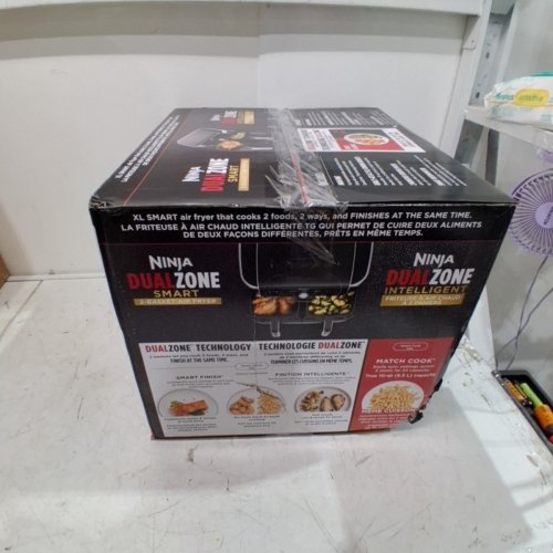 NINJA 6-IN-1 DUALZONE SMART XL 2-BASKET AIR FRYER WITH BUILT-IN SMART THERMOMETER - 10 QT - BLACK (MODEL: DZ950C) image 10