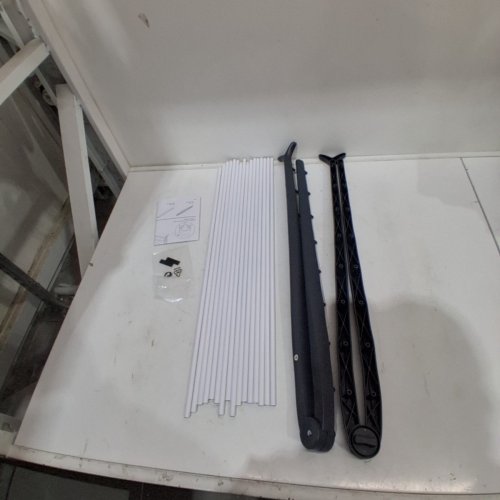 MAINSTAYS SPACE SAVING FOLDING DRYING RACK - GREY/WHITE image 2