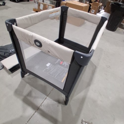 GRACO PACK N' PLAY PORTABLE PLAYARD - 39"X 28"X 29" - BLACK/BEIGE (MODEL: 2084226) image 5