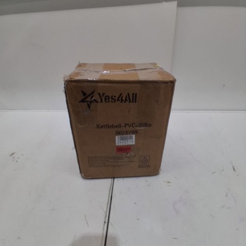 YES4ALL VINYL COATED KETTLEBELL WEIGHT - 35LBS - BLUE image 3
