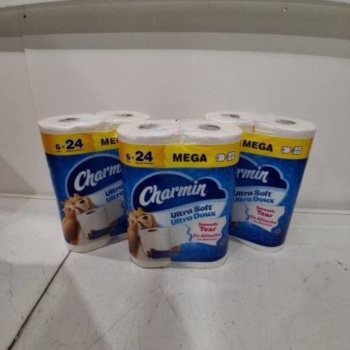 18PK CHARMIN ULTRA SOFT TOILET PAPER 224 SHEETS PER ROLL - WHITE image 2