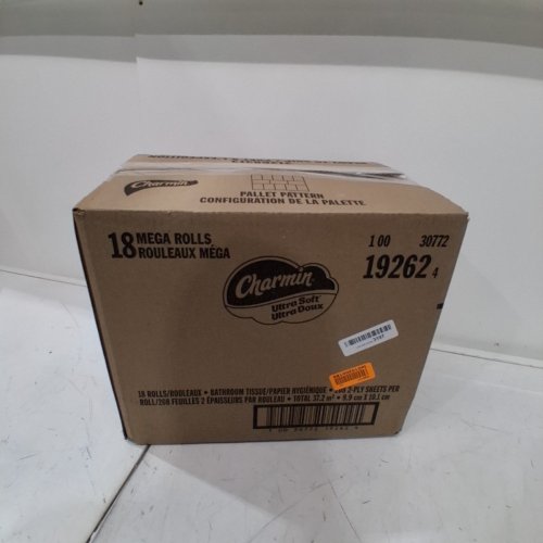 18PK CHARMIN ULTRA SOFT TOILET PAPER 224 SHEETS PER ROLL - WHITE image 3