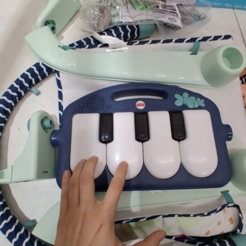 4-IN-1 FISHER-PRICE BABY PLAYMAT KICK & PLAY PIANO GYM - NAVY BLUE/ MOONLIGHT (MODEL: JMN75) image 2