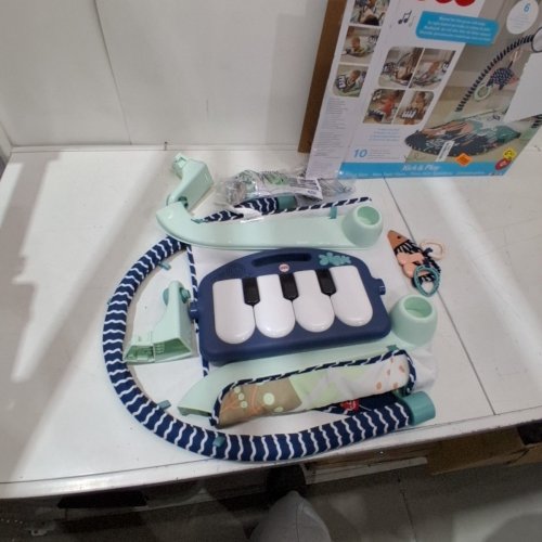 4-IN-1 FISHER-PRICE BABY PLAYMAT KICK & PLAY PIANO GYM - NAVY BLUE/ MOONLIGHT (MODEL: JMN75) image 3