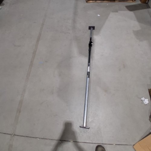 VEVOR HEAVY-DUTY ADJUSTABLE CARGO BAR WITH NON-SLIP FOOT PADS - 59" TO 73" - SILVER/BLACK (MODEL: CB1203SV) image 2