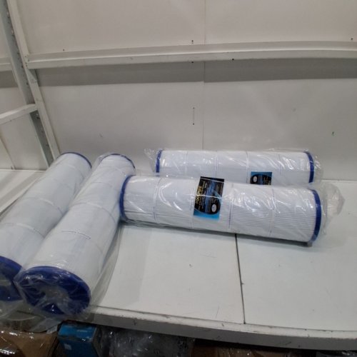 4PK POOLPURE POOL AND SPA REPLACEMENT FILTER - 26" X 7" - WHITE/BLUE (MODEL: PLF105A) image 2