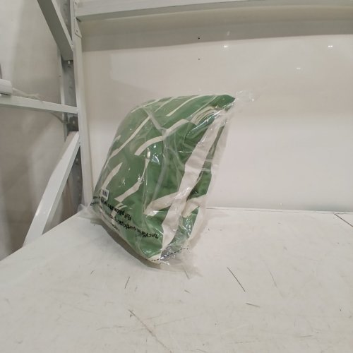 2PK ROOM ESSENTIALS SQUARE DECORATIVE PILLOW - 18" X 18" - SAGE GREEN BRUSHSTROKE image 2