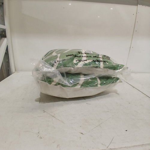 2PK ROOM ESSENTIALS SQUARE DECORATIVE PILLOW - 18" X 18" - SAGE GREEN BRUSHSTROKE image 3