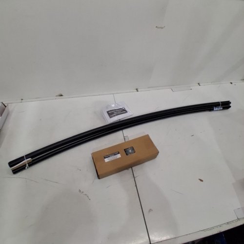 MAINSTAYS ADJUSTABLE CURVED SMART CURTAIN ROD - 50" - 72" - BLACK image 2