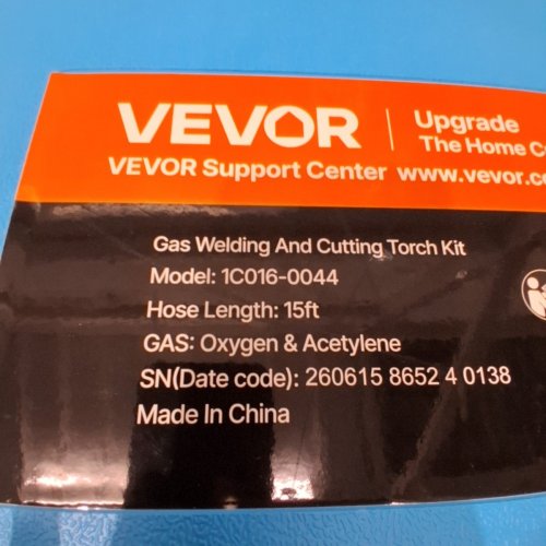 14PC VEVOR OXYGEN ACETYLENE GAS WELDING CUTTING TORCH KIT - 177'' TWIN HOSE - (MODEL: 1C016-0044) image 4