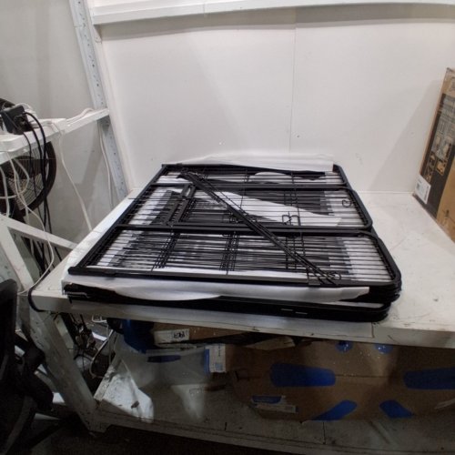 BESTPET HEAVY DUTY PET PLAYPEN WITH DOOR - 8 PANELS - 32" - BLACK (MODEL: HP3232-8-BLACK) image 2