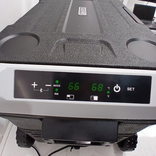 EUHOMY ELECTRIC COOLER PORTABLE FREEZER WITH APP CONTROL - 12V - 53QT(50L) - BLACK (MODEL: CF024-35BL-CAEH) image 2