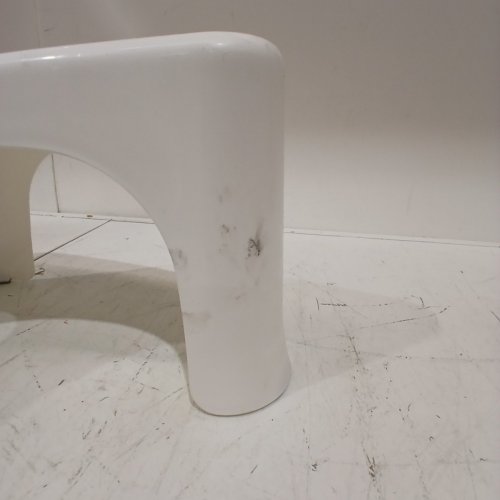 SIMPLE BY SQUATTY CURVED TOILET SEAT STOOL - 7" - WHITE image 3