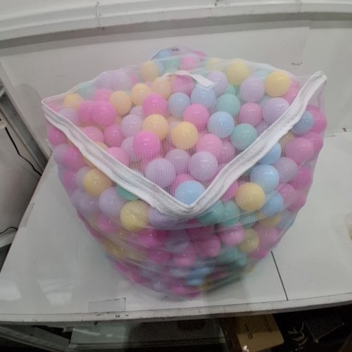 1000PK AMAZON BASICS BPA FREE PLASTIC BALL-PIT BALLS WITH STORAGE BAG - 2.3" DIAMETER - PASTEL COLORS (MODEL: 76187P) image 3