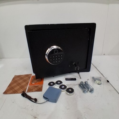 HSGCJS HEAVY DUTY MOUNTABLE SECURITY SAFE WITH 3 WAYS TO OPEN - BIOMETRICS/PASSWORD/KEY - 1.2 CU.FT - BLACK (MODEL: HSGCJS-1-30Z) image 2