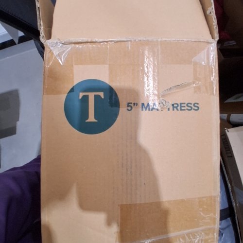 ZINUS GREEN TEA ESSENTIAL FOAM MATTRESS - TWIN - WHITE/BLUE (MODEL: ZU-MFMA10ZI-05T0 image 3