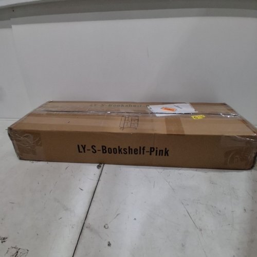LEYAOYAO WOODEN 5 CUBE BOOKSHELF- 38" - HOT PINK image 6