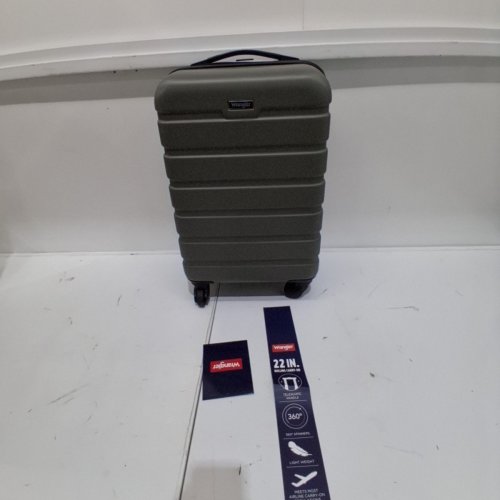 WRANGLER HARDSIDE CARRY-ON SPINNER LUGGAGE - 22" - DUSTY OLIVE GREEN (MODEL: WR-87720-330) image 3