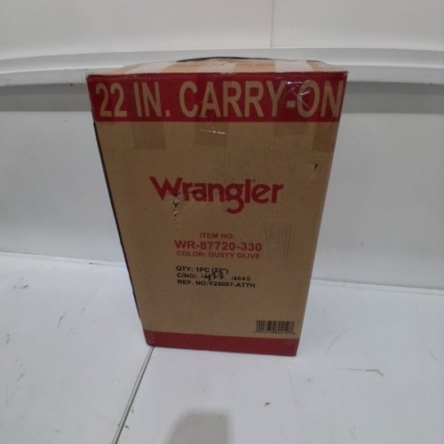 WRANGLER HARDSIDE CARRY-ON SPINNER LUGGAGE - 22" - DUSTY OLIVE GREEN (MODEL: WR-87720-330) image 5