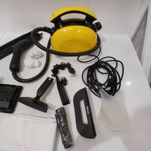 LOVEBEAT MULTI-PURPOSE STEAM CLEANER FOR HOME USE - 110-120V - 1500W - 38OZ TANK - BLACK/YELLOW (MODEL: CB-03A) image 4