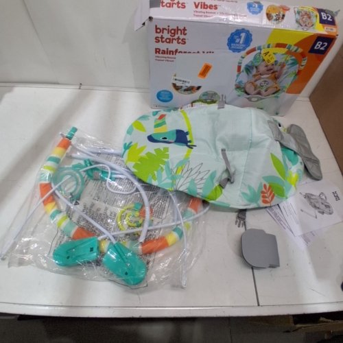 BRIGHT STARTS RAINFOREST VIBES VIBRATING BOUNCER - MULTI-COLOUR image 3