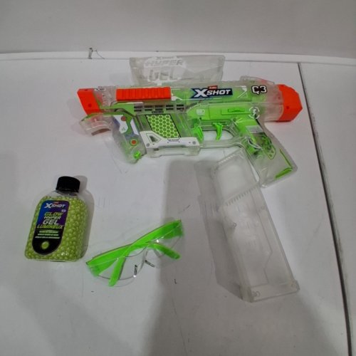 ZURU XSHOT HYPER GEL GLOW NIGHT STRIKE BLASTER - GREEN image 3