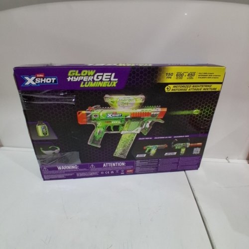 ZURU XSHOT HYPER GEL GLOW NIGHT STRIKE BLASTER - GREEN image 5