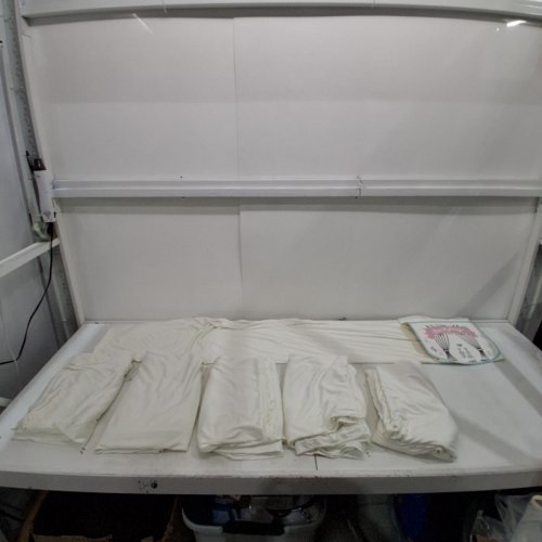 (6 PANELS) BACKDROP CURTAINS FOR EVENT PHOTOGRAPHY - 30FT X 12FT - IVORY image 3