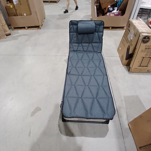 ATORPOK FOLDING CAMPING COT FOR ADULTS WITH PADDED MATTRESS AND PILLOW - BLUE (MODEL: SL-1) image 2