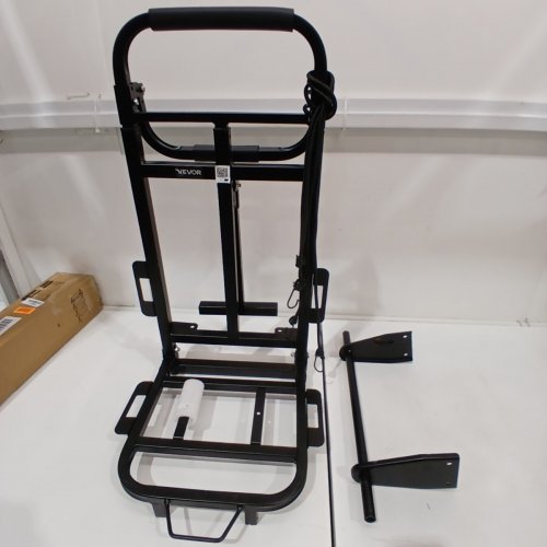 HEAVY-DUTY FOLDING STAIR CLIMBING CART WITH TELESCOPING HANDLE & 6 WHEELS - 220LBS CAP - BLACK / ORANGE (MODEL: KT-2025D) image 5