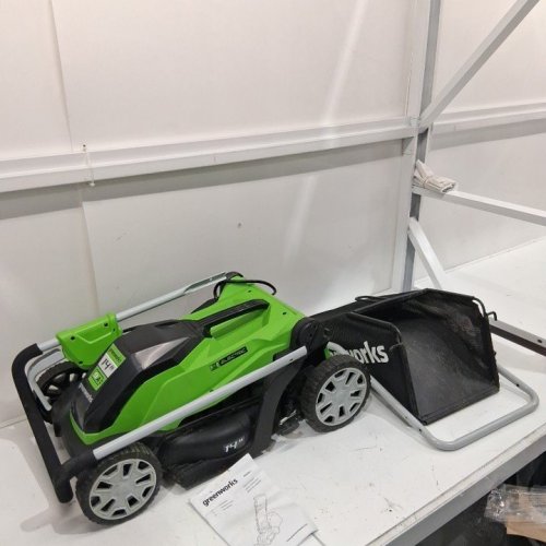 GREENWORKS 2-IN-1 ELECTRIC PUSH MOWER - 14" - 9-AMP - GREEN/BLACK (MODEL: LMA123) image 3