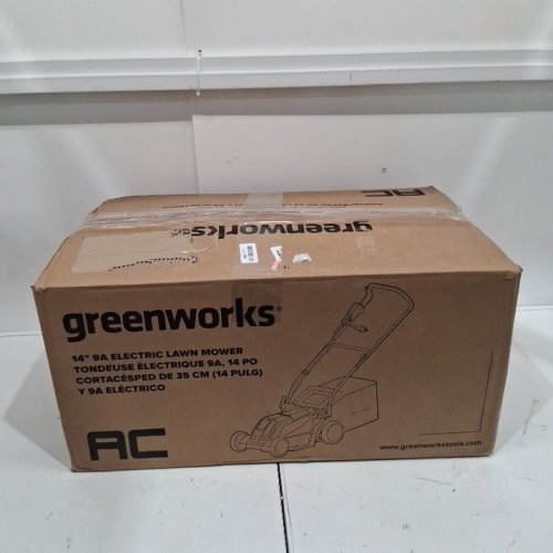 GREENWORKS 2-IN-1 ELECTRIC PUSH MOWER - 14" - 9-AMP - GREEN/BLACK (MODEL: LMA123) image 7