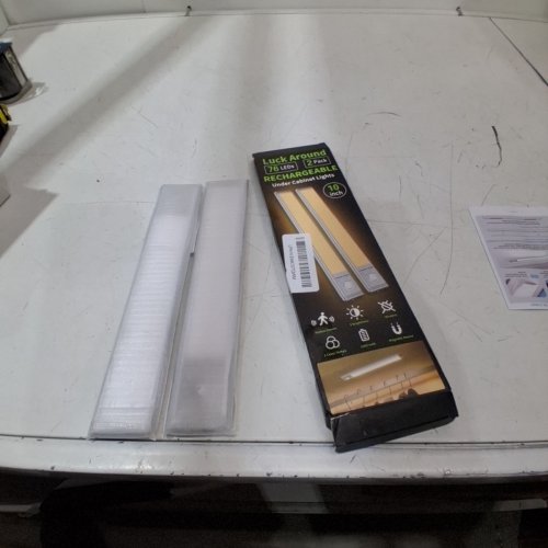 2PK LUCK AROUND RECHARGEABLE UNDER CABINET LIGHTS - 10" - GREY image 4