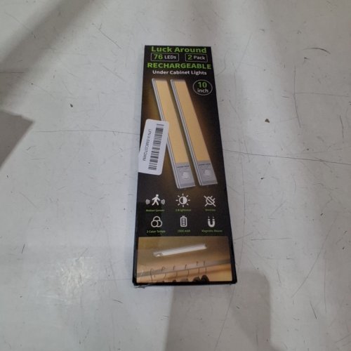2PK LUCK AROUND RECHARGEABLE UNDER CABINET LIGHTS - 10" - GREY image 5