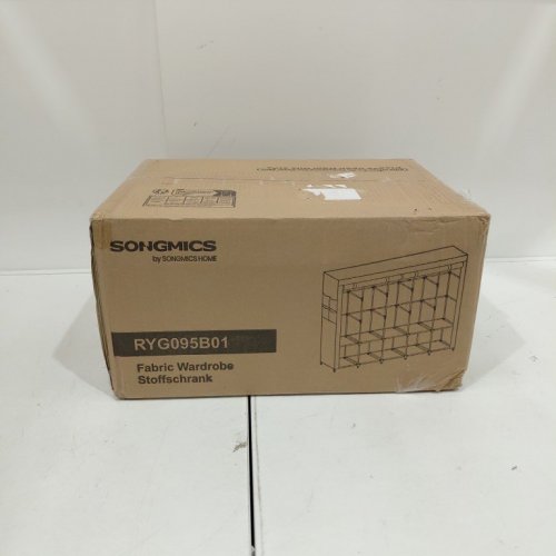 SONGMICS HOME PORTABLE CLOSET WARDROBE ORGANIZER WITH COVER - 83" X 17" X 65" - DARK GREY (MODEL: RYG095) image 6