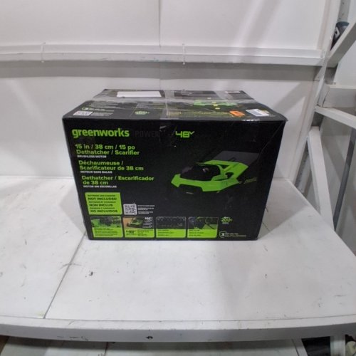 GREENWORKS BRUSHLESS DETHATCHER / SCARIFIER *TOOL ONLY* - 15" - 48V - GREEN/BLACK (MODEL: DHM401) image 5