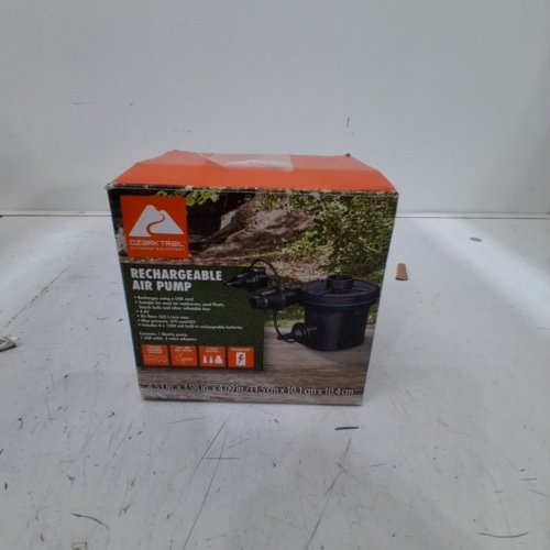 OZARK TRAIL RECHARGEABLE AIR PUMP - 4.8V - BLACK - (MODEL:62193) image 4