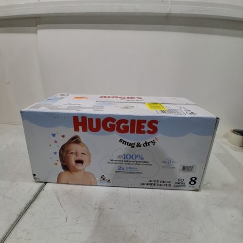 80PK HUGGIES SNUG & DRY DIAPERS - SIZE 8 image 2