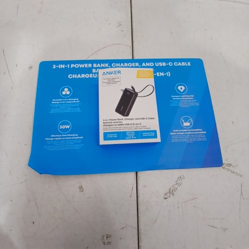 ANKER 3-IN1 10K WIRELESS PORTABLE CHARGER WITH BUILT-IN USB-C CABLE - 30W - 10000MAH - BLACK (MODEL:3431800) image 6