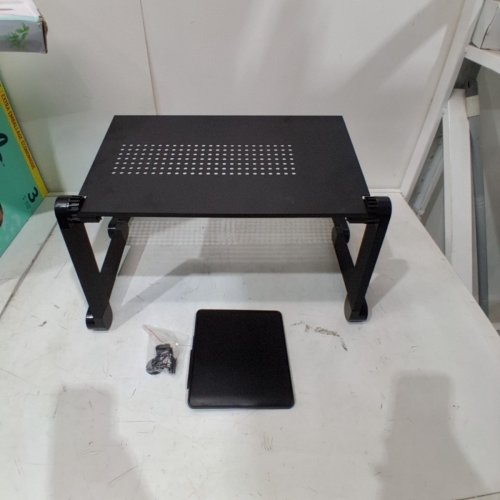 ADJUSTABLE MULTIFUNCTIONAL LAPTOP TABLE - BLACK image 2