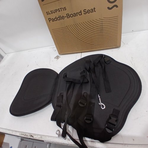SERENELIFE DETACHABLE UNIVERSAL PADDLE-BOARD SEAT ADJUSTABLE AND FORM FITTING - BLACK - (MODEL: SLSUPST15) image 3